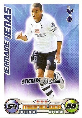 Sticker Jermaine Jenas - English Premier League 2008-2009. Match Attax n. 298 - Topps