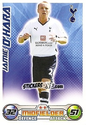 Sticker Jamie O'Hara - English Premier League 2008-2009. Match Attax - Topps
