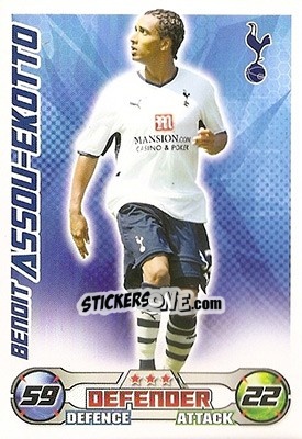 Sticker Benoit Assou-Ekotto - English Premier League 2008-2009. Match Attax - Topps