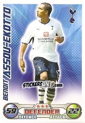 Figurina Benoit Assou-Ekotto - English Premier League 2008-2009. Match Attax - Topps