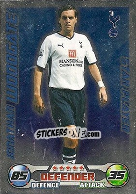 Sticker Jonathan Woodgate - English Premier League 2008-2009. Match Attax n. 305 - Topps