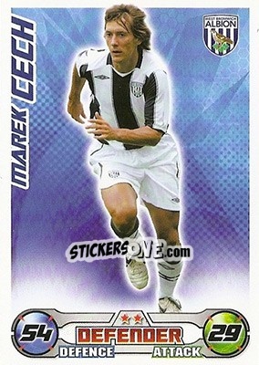 Sticker Marek Cech - English Premier League 2008-2009. Match Attax n. 309 - Topps