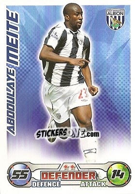 Sticker Abdoulaye Meite - English Premier League 2008-2009. Match Attax n. 311 - Topps
