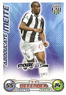 Figurina Abdoulaye Meite - English Premier League 2008-2009. Match Attax - Topps