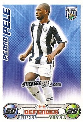 Cromo Pedro Pele - English Premier League 2008-2009. Match Attax n. 312 - Topps