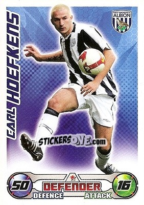 Sticker Carl Hoefkens - English Premier League 2008-2009. Match Attax n. 314 - Topps