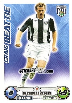 Sticker Craig Beattie - English Premier League 2008-2009. Match Attax - Topps
