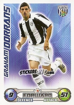 Sticker Graham Dorrans - English Premier League 2008-2009. Match Attax n. 321 - Topps