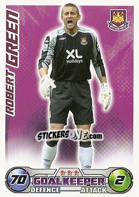 Cromo Robert Green - English Premier League 2008-2009. Match Attax - Topps