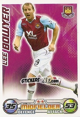 Sticker Lee Bowyer - English Premier League 2008-2009. Match Attax - Topps