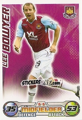 Sticker Lee Bowyer - English Premier League 2008-2009. Match Attax n. 330 - Topps