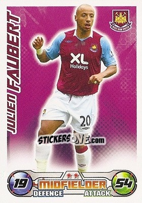 Sticker Julien Faubert - English Premier League 2008-2009. Match Attax n. 331 - Topps