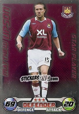 Sticker Matthew Upson - English Premier League 2008-2009. Match Attax n. 341 - Topps