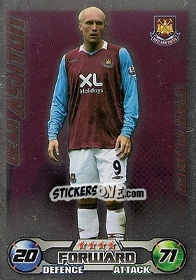 Sticker Dean Ashton - English Premier League 2008-2009. Match Attax - Topps