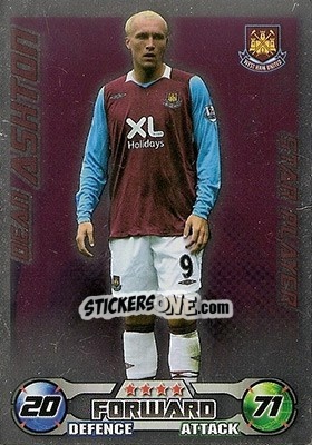 Sticker Dean Ashton - English Premier League 2008-2009. Match Attax n. 342 - Topps
