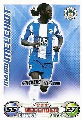 Sticker Mario Melchiot - English Premier League 2008-2009. Match Attax n. 343 - Topps
