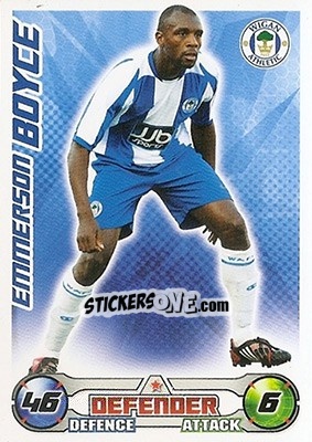 Sticker Emmerson Boyce - English Premier League 2008-2009. Match Attax n. 345 - Topps