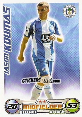 Sticker Jason Koumas - English Premier League 2008-2009. Match Attax - Topps