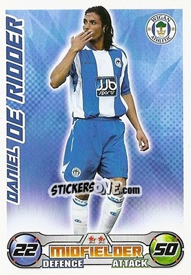 Sticker Daniel De Ridder - English Premier League 2008-2009. Match Attax - Topps