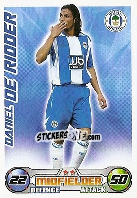 Cromo Daniel De Ridder - English Premier League 2008-2009. Match Attax - Topps