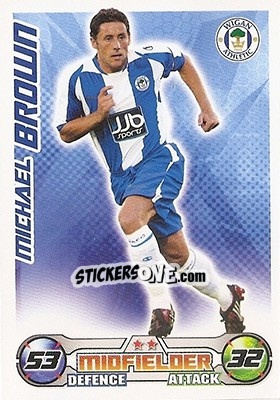 Sticker Michael Brown - English Premier League 2008-2009. Match Attax n. 354 - Topps