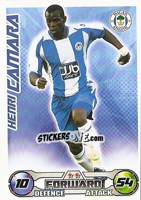 Sticker Henri Camara - English Premier League 2008-2009. Match Attax n. 357 - Topps