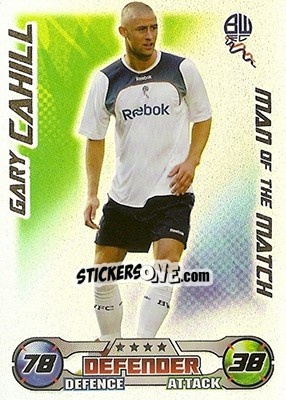 Sticker Gary Cahill - English Premier League 2008-2009. Match Attax n. 370 - Topps
