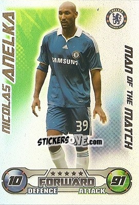 Sticker Nicolas Anelka - English Premier League 2008-2009. Match Attax - Topps