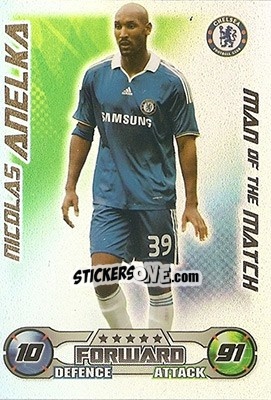 Figurina Nicolas Anelka - English Premier League 2008-2009. Match Attax - Topps