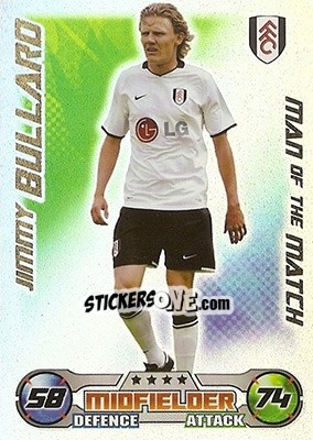 Sticker Jimmy Bullard - English Premier League 2008-2009. Match Attax n. 380 - Topps