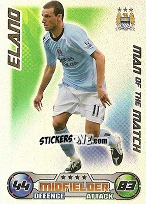 Sticker Elano - English Premier League 2008-2009. Match Attax n. 389 - Topps