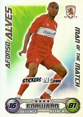 Sticker Afonso Alves - English Premier League 2008-2009. Match Attax n. 396 - Topps