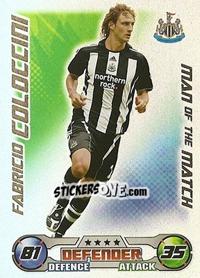 Sticker Fabricio Coloccini - English Premier League 2008-2009. Match Attax n. 397 - Topps