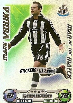 Sticker Mark Viduka - English Premier League 2008-2009. Match Attax n. 398 - Topps