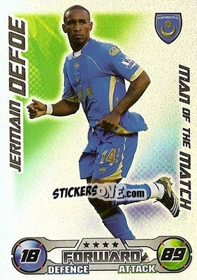 Cromo Jermain Defoe - English Premier League 2008-2009. Match Attax - Topps