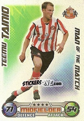 Sticker Teemu Tainio - English Premier League 2008-2009. Match Attax n. 408 - Topps