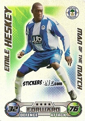 Sticker Emile Heskey - English Premier League 2008-2009. Match Attax n. 420 - Topps