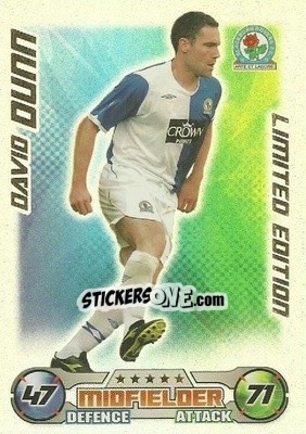 Sticker David Dunn - English Premier League 2008-2009. Match Attax n. LE3 - Topps