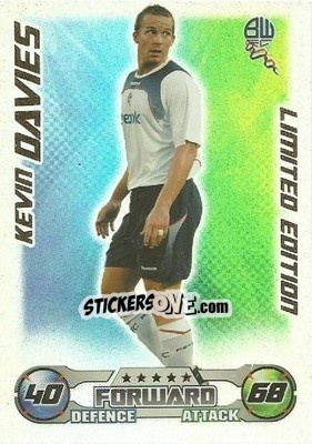 Sticker Kevin Davies - English Premier League 2008-2009. Match Attax n. LE4 - Topps