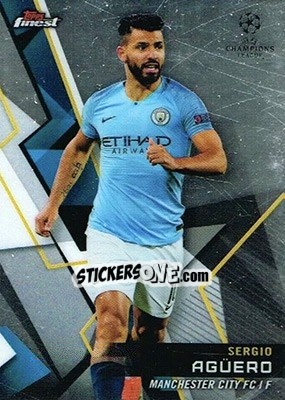 Sticker Sergio Agüero - UEFA Champions League Finest 2018-2019 n. 32 - Topps