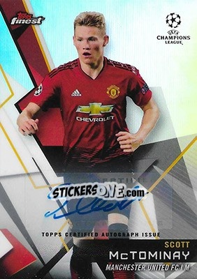 Sticker Scott McTominay - UEFA Champions League Finest 2018-2019 n. 16FA - Topps