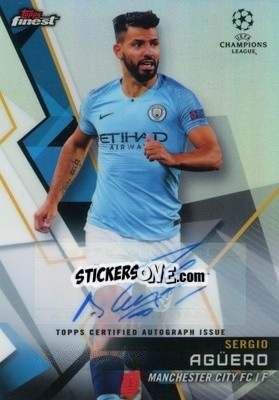Sticker Sergio Agüero - UEFA Champions League Finest 2018-2019 n. 32FA - Topps