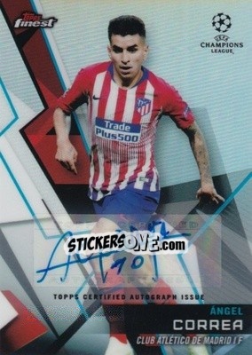 Sticker Ángel Correa - UEFA Champions League Finest 2018-2019 n. 62FA - Topps
