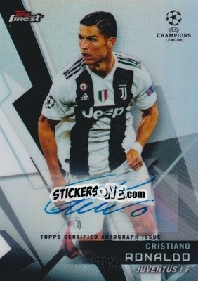 Sticker Cristiano Ronaldo - UEFA Champions League Finest 2018-2019 n. 100FA - Topps