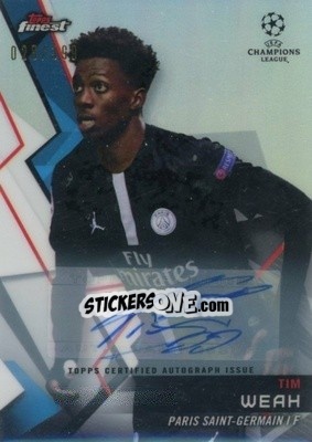 Sticker Timothy Weah - UEFA Champions League Finest 2018-2019 n. 101FA - Topps