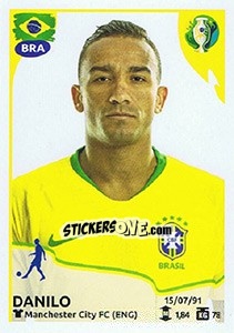 Sticker Danilo - CONMEBOL Copa América Brasil 2019 - Panini