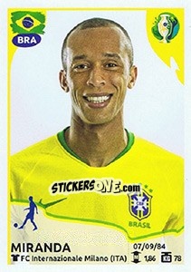 Sticker Miranda - CONMEBOL Copa América Brasil 2019 - Panini