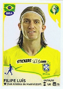 Cromo Filipe Luís - CONMEBOL Copa América Brasil 2019 - Panini