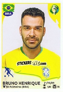 Sticker Bruno Henrique - CONMEBOL Copa América Brasil 2019 - Panini