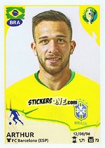 Figurina Arthur - CONMEBOL Copa América Brasil 2019 - Panini